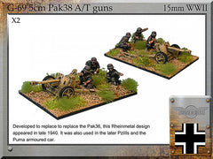 WWII: German 5cm Pak38 AT Guns & Crew