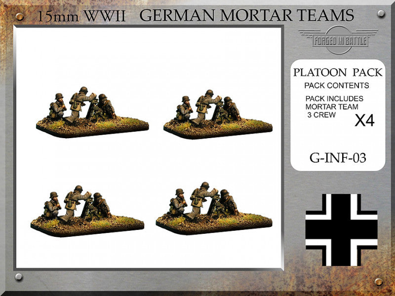 WWII: German 8cm Granatwerfer 34 Mortar Teams