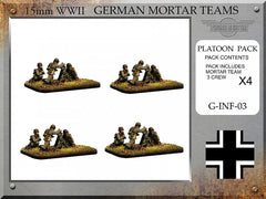 WWII: German 8cm Granatwerfer 34 Mortar Teams