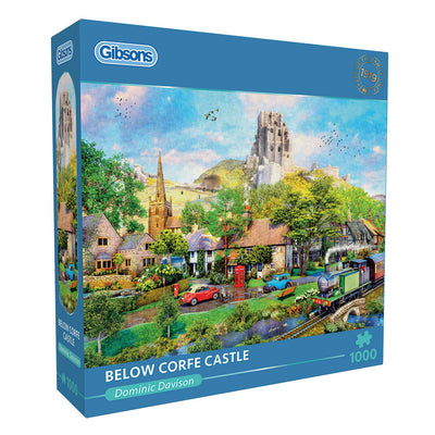 Jigsaw Puzzles, Gibsons: Below Corfe Castle 1000pc Puzzle