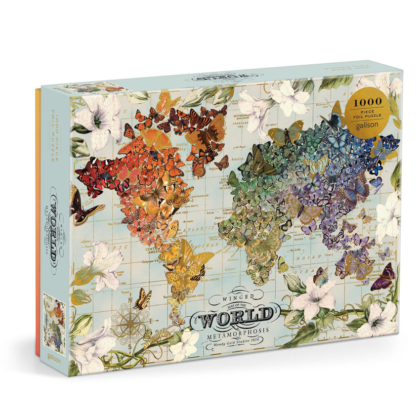 Winged Metamorphosis 1000pc Foil Puzzle
