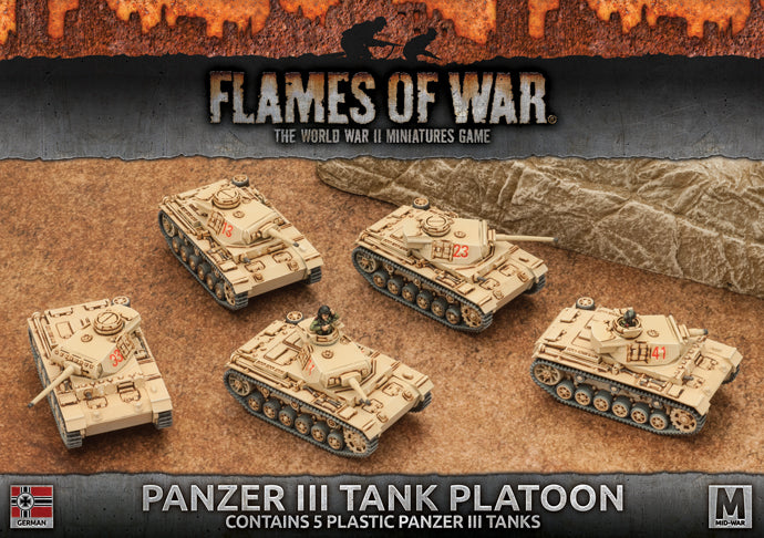 Flames of War: Panzer III Tank Platoon