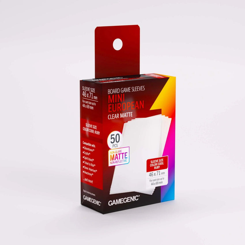 Gamegenic Matte Board Game Sleeves: Mini European 46 x 71mm 50 Pack