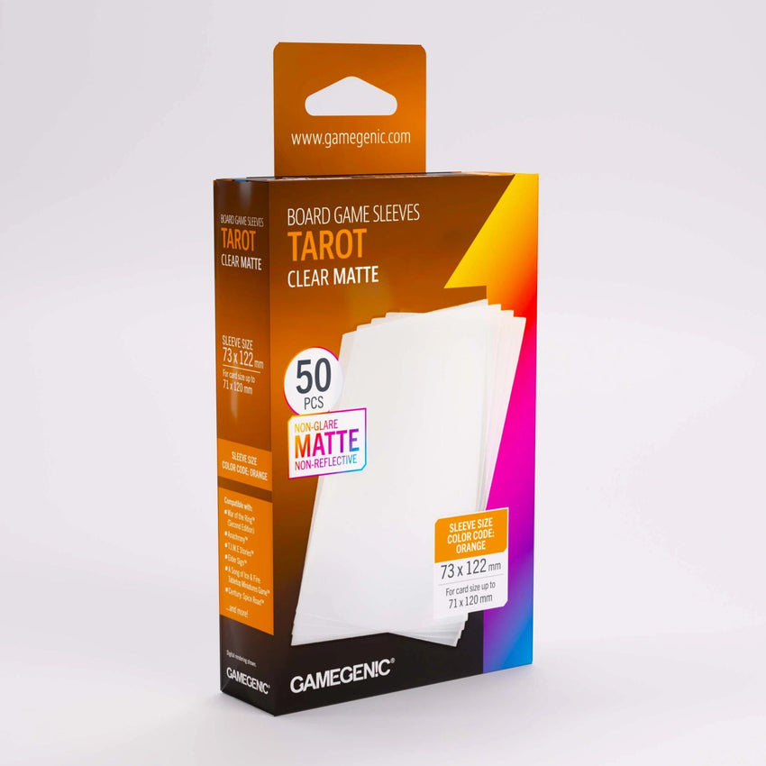 Gamegenic Matte Board Game Sleeves: Tarot 73 x 122mm 50 Pack