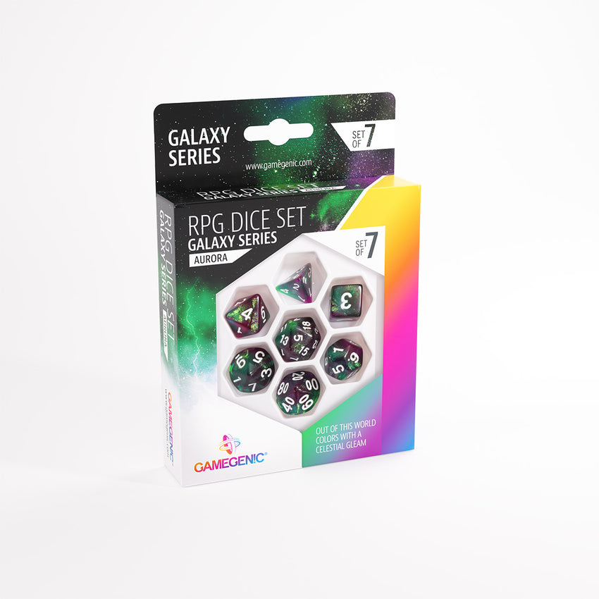 Gamegenic RPG Dice Set: Galaxy Series Aurora
