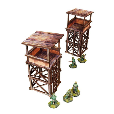 All Products, Micro Art Studio: Pre-Painted WW2 Pacific Guard Tower x2