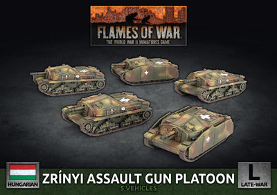 Miniatures, Flames of War: Hungarian Zrinyi Assault Gun Platoon