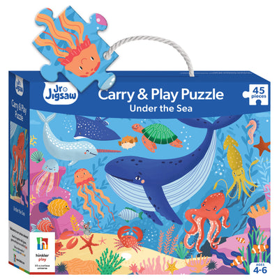 Kid's Jigsaws, Jr. Jigsaw: Under the Sea 45pc Carry & Play Puzzle