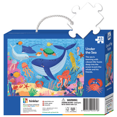Kid's Jigsaws, Jr. Jigsaw: Under the Sea 45pc Carry & Play Puzzle