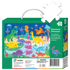 Jr. Jigsaw: Roarsome Dinosaurs 45pc Carry & Play Puzzle