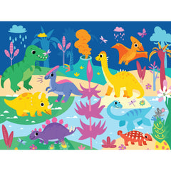 Jr. Jigsaw: Roarsome Dinosaurs 45pc Carry & Play Puzzle