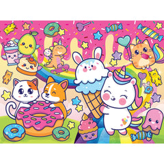 Jr. Jigsaw: Sweet Kawaii 45pc Carry & Play Puzzle