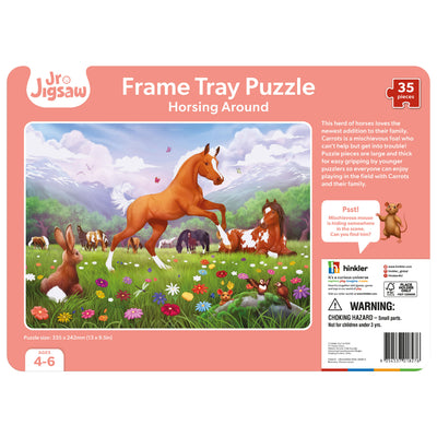All Products, Jr. Jigsaw: Frame Tray Puzzle – Horsing Around 35pc