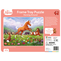 Jr. Jigsaw: Frame Tray Puzzle – Horsing Around 35pc