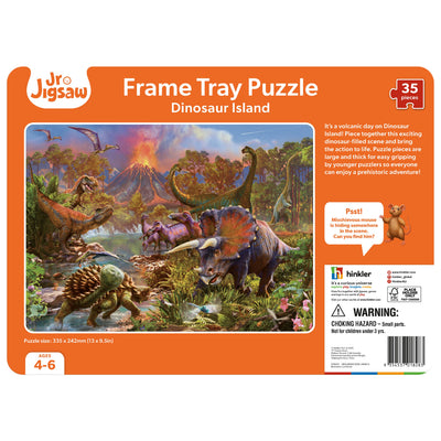 All Products, Jr. Jigsaw: Frame Tray Puzzle – Dinosaur Island 35pc