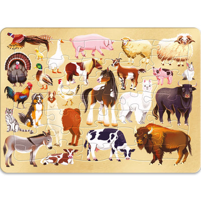 All Products, Jr. Jigsaw: 3 in 1 Frame Tray Puzzles – Animals