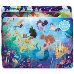 Jr. Jigsaw: 3 in 1 Frame Tray Puzzles – Fairytales