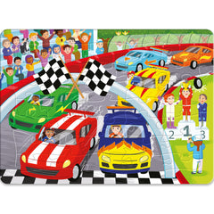 Jr. Jigsaw: 3 in 1 Frame Tray Puzzles – Vehicles