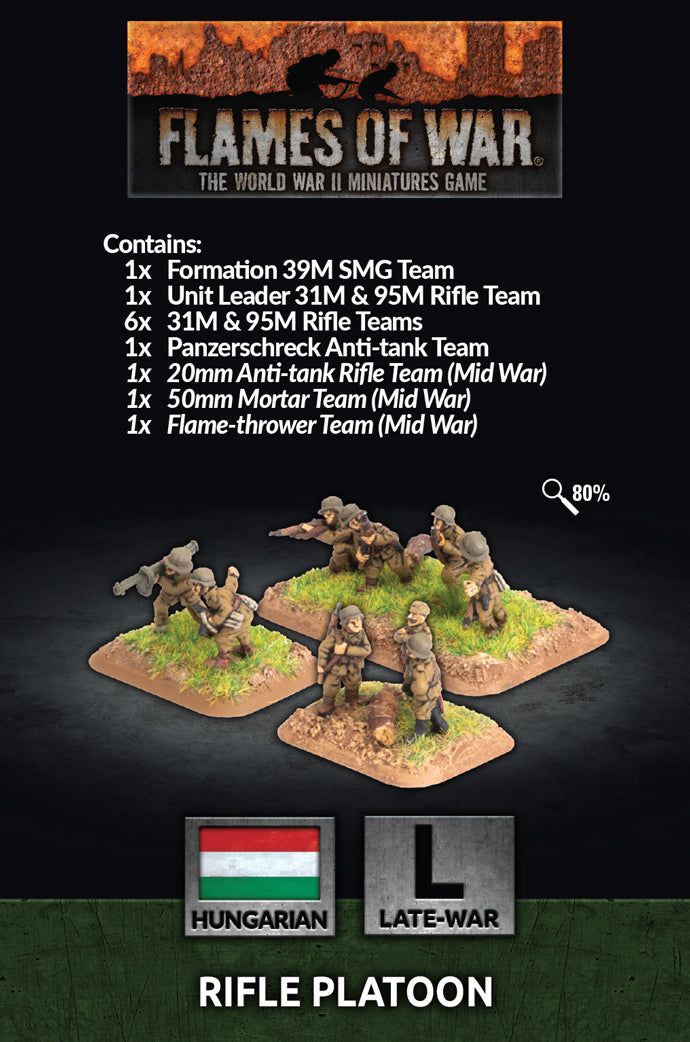 Flames of War: Hungarian Rifle Platoon