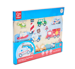 Hape Peg Puzzle: Emergency Vehicles