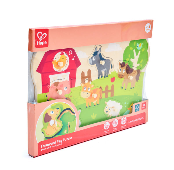 Hape Peg Puzzle: Farm Animals
