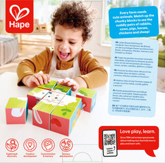 Hape: Wooden Puzzle Blocks – Farm