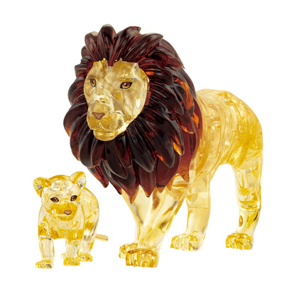 3D Jigsaw Puzzles, Lion & Cub Crystal Puzzle