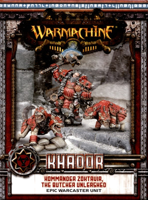 Miniatures, Warmachine: Khador – Kommander Zoktavir the Butcher Unleashed