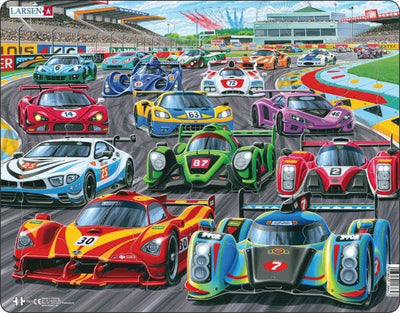 Jigsaw Puzzles, Racing Cars Puzzle Frame