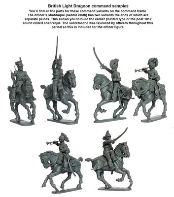 Miniatures, Napoleonic British Light Dragoons 1808-1815