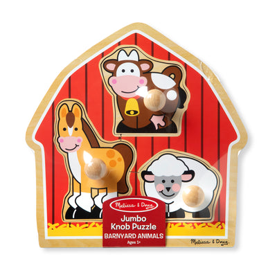 Kid's Jigsaws, Melissa & Doug: Barnyard Animals Jumbo Knob Puzzle