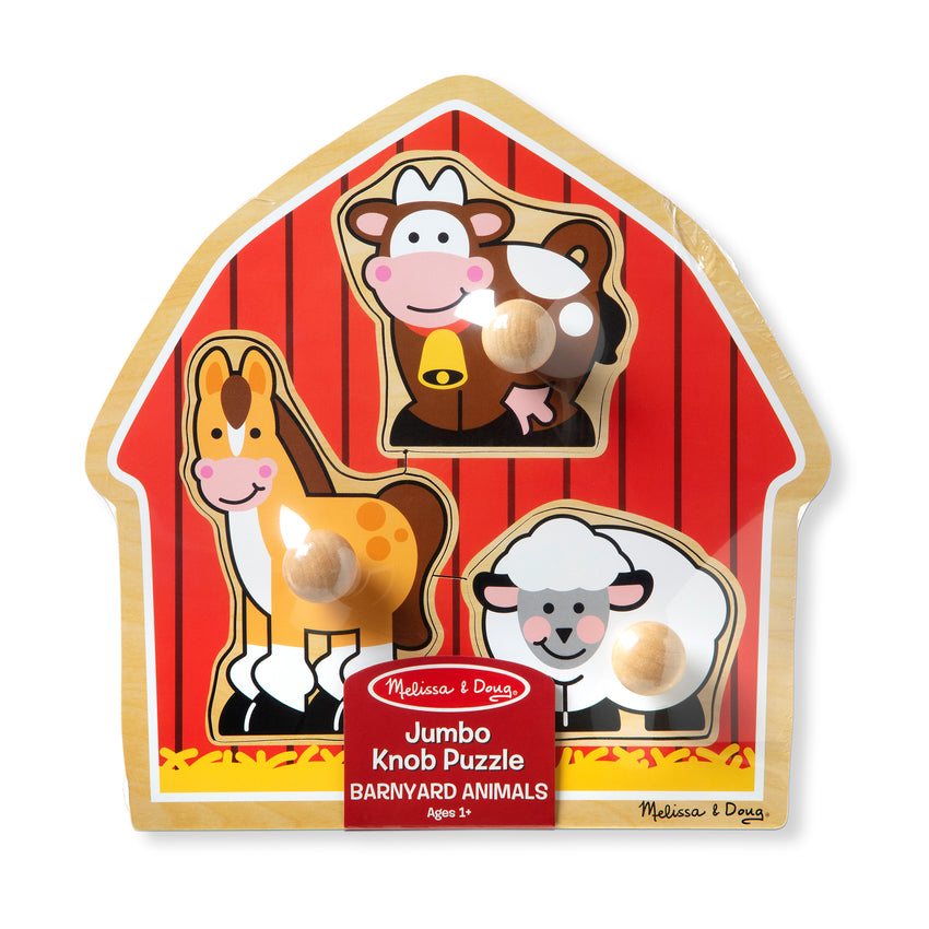 Melissa & Doug: Barnyard Animals Jumbo Knob Puzzle