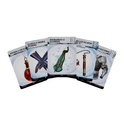 Role Playing Games, Dungeons & Dragons Reference Cards: Magic Items – Common and Uncommon