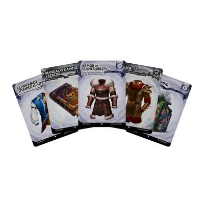 Role Playing Games, Dungeons & Dragons Reference Cards: Magic Items – Rare and Very Rare