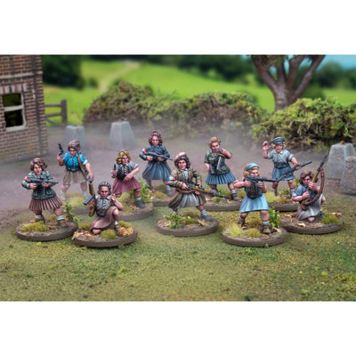 Miniatures, World Ablaze: Partisans 2 French Resistance Women