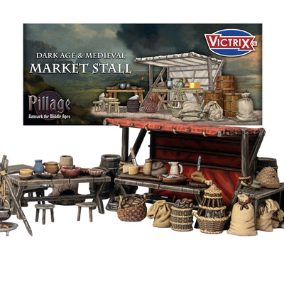 Terrain, Victrix: Pillage – Market Stall Medieval & Dark Ages