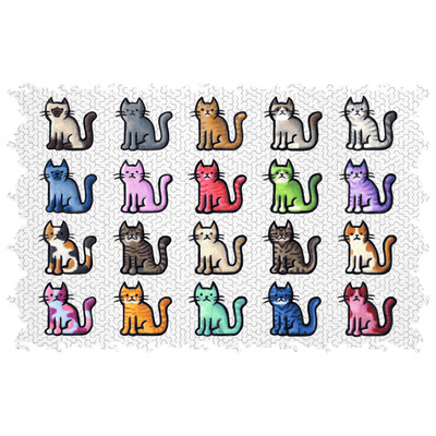 Jigsaw Puzzles, Meow 270pc Wooden Puzzle