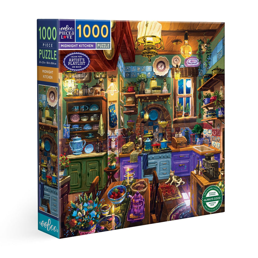 eeBoo: Midnight Kitchen 1000pc Puzzle
