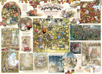 Jigsaw Puzzles, Brambly Hedge Autumn Story 1000PC Compact Puzzle