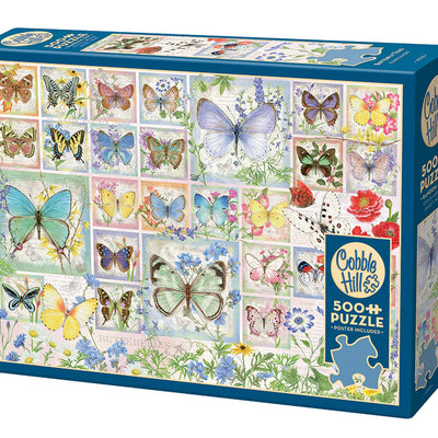Jigsaw Puzzles, Butterfly Tiles 500pc Compact Puzzle