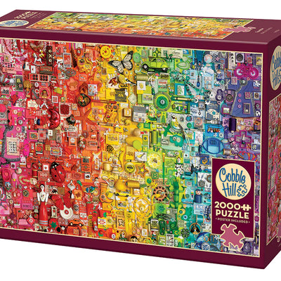 Jigsaw Puzzles, Rainbow 2000pc Compact Puzzle
