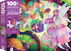 Children's Sparkly Jigsaw: Fairy Garden 100pc Puzzle