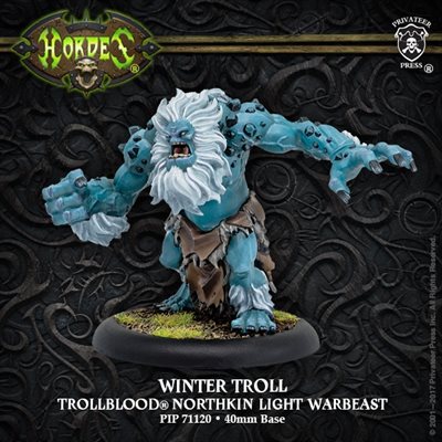 All Products, Hordes: Trollbloods – Winter Troll Northkin Light Warbeast