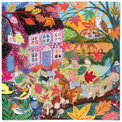 eeBoo: Autumn Cottage 1000pc Puzzle