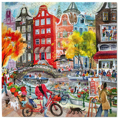 eeBoo: Artists in Amsterdam 1000pc Puzzle