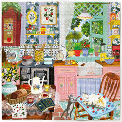 eeBoo: Strawberry Kitchen 1000pc Puzzle