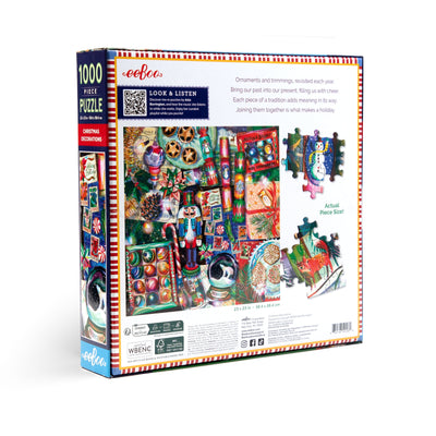 Jigsaw Puzzles, eeBoo: Christmas Decorations 1000pc Puzzle