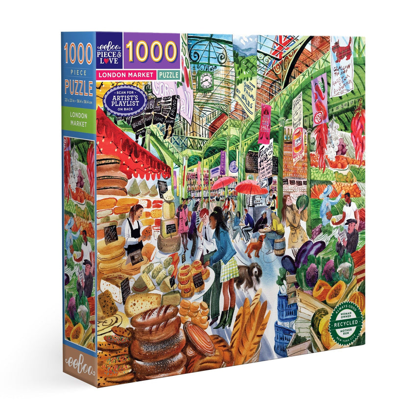 eeBoo London Market 1000pc Puzzle