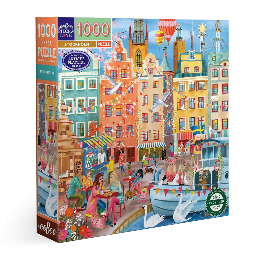 eeBoo Stockholm 1000pc Puzzle