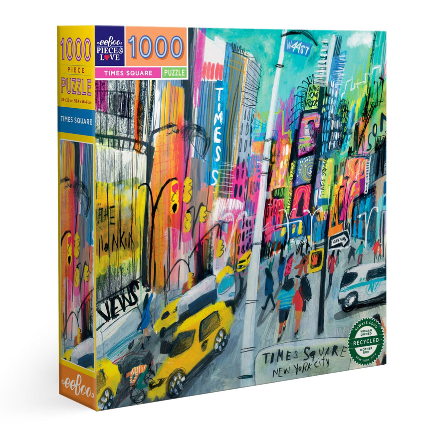 eeBoo Times Square 1000pc Puzzle